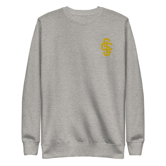 SLOC Yellow Monogram Embroidered Unisex Fleece Pullover