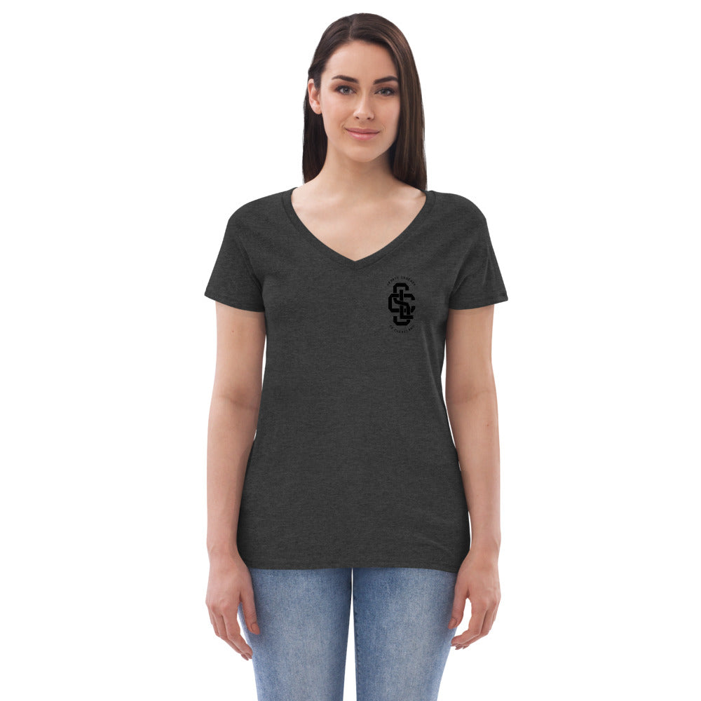 SLOC Women’s Recycled Monogram V-Neck T-Shirt