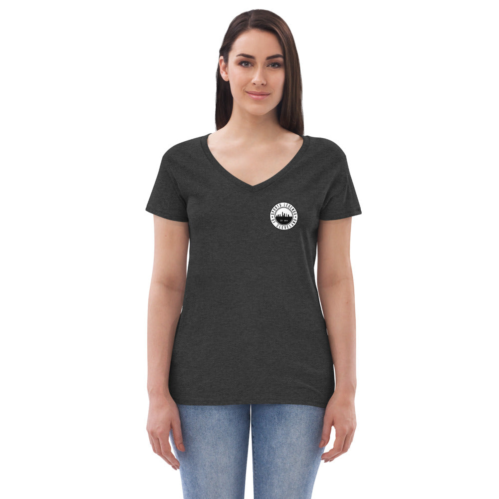SLOC Women’s Recycled Logo V-Neck T-Shirt