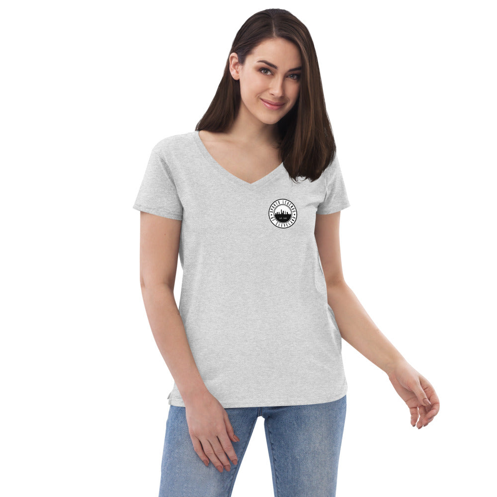 SLOC Women’s Recycled Logo V-Neck T-Shirt